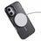 KIGC For iPhone 16 Case Compatible with MagSafe Epoxy Design Kickstand TPU+PC Phone Back Cover - Black - 4