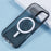 KIGC For iPhone 16 Case Compatible with MagSafe Epoxy Design Kickstand TPU+PC Phone Back Cover - Black - 7