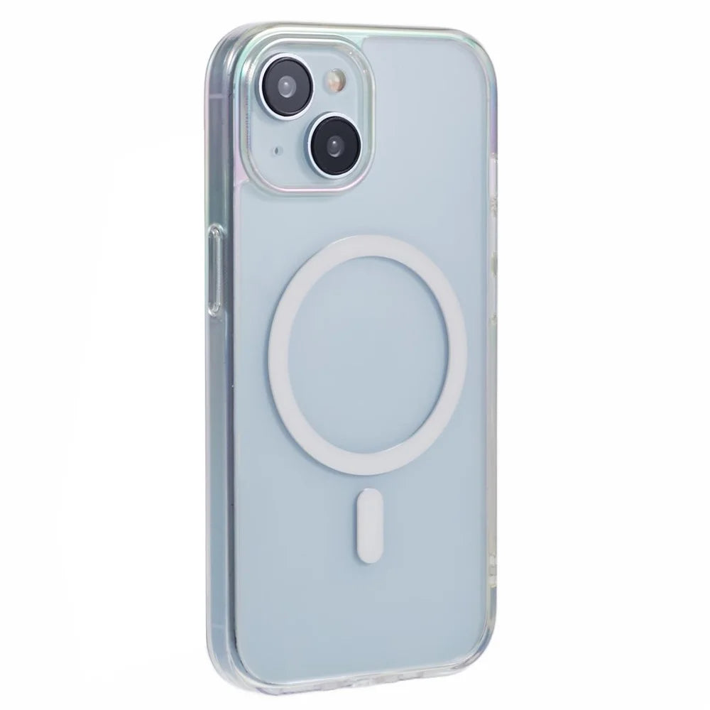 KIGC For iPhone 15 Case Compatible with MagSafe Dazzling Color TPU+PC Phone Back Cover - Colorful - 1