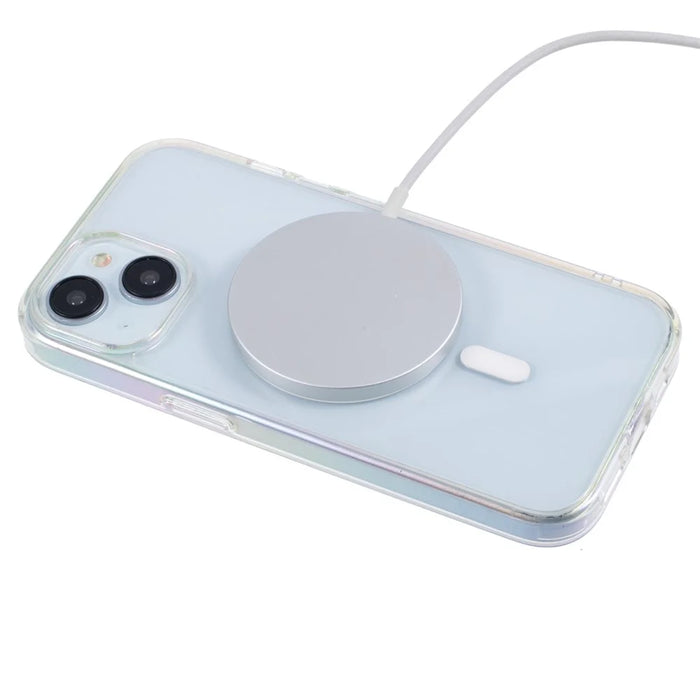 KIGC For iPhone 15 Case Compatible with MagSafe Dazzling Color TPU+PC Phone Back Cover - Colorful - 4