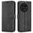 For OnePlus 13 Stand Case Anti-Scratch Calf Texture Leather Phone Cover - Black - 1