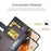 For OnePlus 13 Case Genuine Split Leather Phone Cover with Wallet Stand - Black - 7
