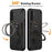 For Samsung Galaxy A36 5G Case Rotatable Kickstand PC+TPU Drop Protection Phone Cover - Black - 2
