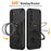 For Samsung Galaxy S25+ Case Rotatable Kickstand PC+TPU Drop Protection Phone Cover - Black - 2