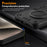 For Samsung Galaxy S25+ Case Rotatable Kickstand PC+TPU Drop Protection Phone Cover - Black - 5