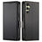 DF-010 For Samsung Galaxy A26 5G Stand Case PU Leather Wallet Phone Cover - Black - 1