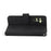 For Samsung Galaxy A26 5G Case Flower Pattern PU Leather Wallet Phone Cover with Strap - Black - 3