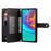 DF-011 For Samsung Galaxy A36 5G Case Zipper Pocket Wallet Leather Phone Cover with Straps - Black - 2
