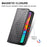 For Samsung Galaxy A36 5G Case Calf Texture PU Leather Phone Cover with Wallet - Black - 5