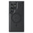 MAGKING K2 Series For Samsung Galaxy S23 Ultra Magnetic Case PC+TPU+PU Phone Cover - Black - 4