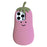For iPhone 14 Pro Max Case Cartoon Smile Eggplant Soft Silicone Phone Cover - 1