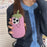 For iPhone 14 Pro Max Case Cartoon Smile Eggplant Soft Silicone Phone Cover - 2