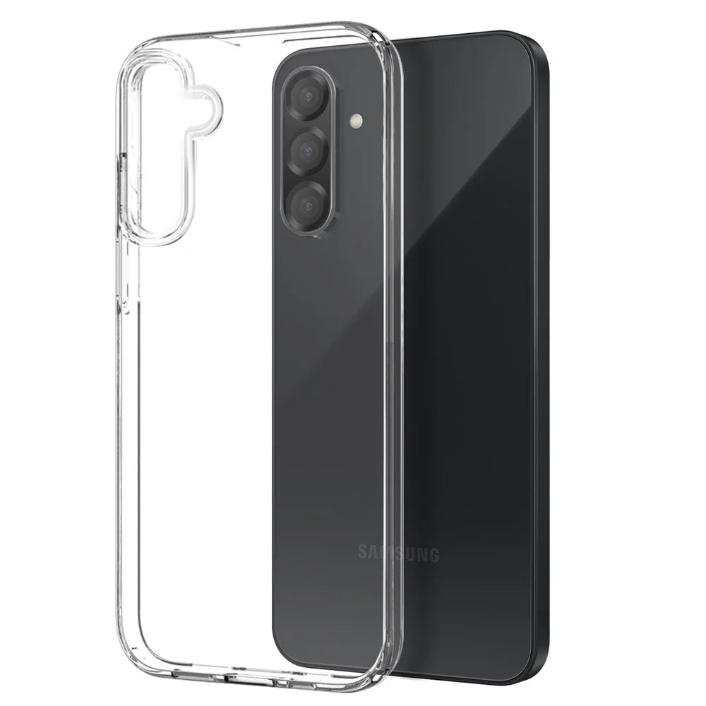 NORTHJO For Samsung Galaxy A36 5G Clear Case Soft TPU Phone Cover with Tempered Glass Screen Protector - 2