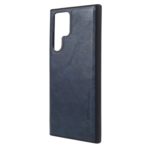 X-LEVEL Bojue-3 Series For Samsung Galaxy S25 Ultra Case Leather Coated PC+TPU Phone Back Cover - Blue - 2