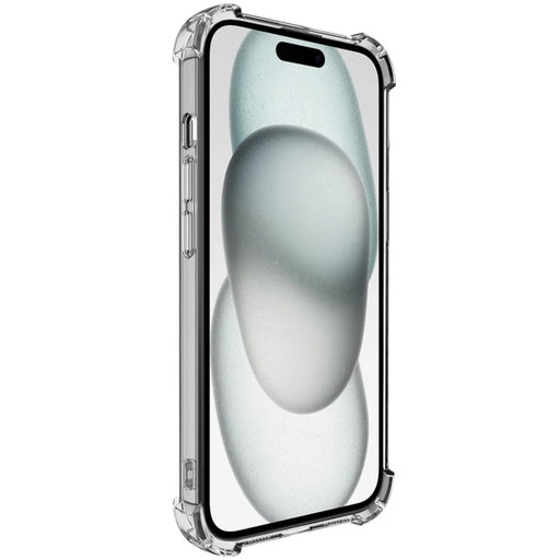 IMAK UX-4 Series For iPhone 15 Case Straight Frame Four Corner Shockproof Clear TPU Cover - 2