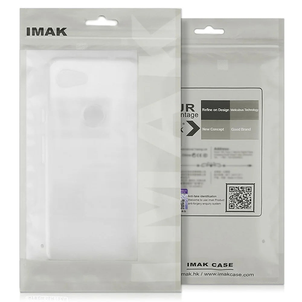 IMAK UX-4 Series For iPhone 15 Plus Case Straight Frame Four Corner Shockproof Clear TPU Cover - 7