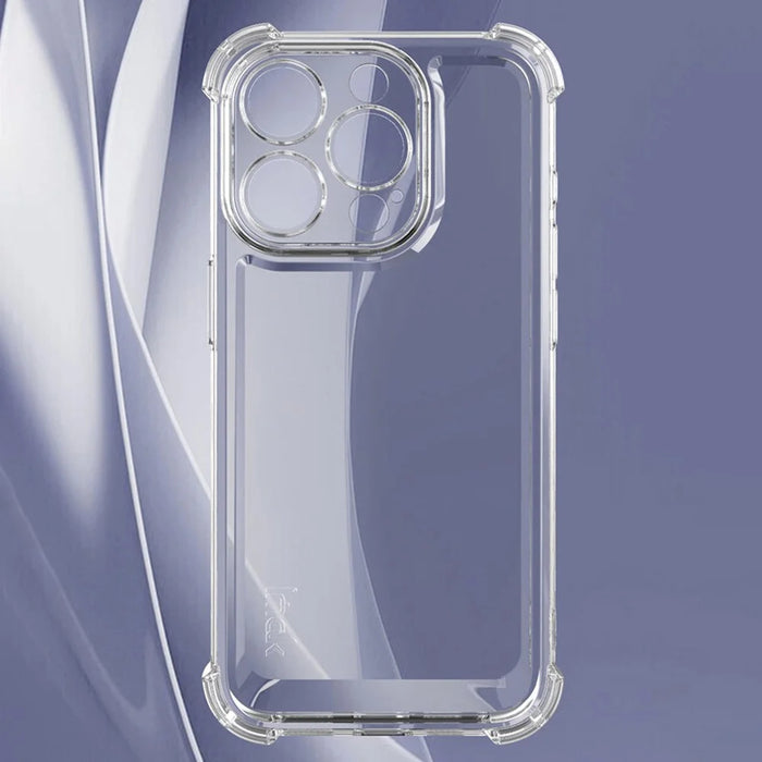 IMAK UX-4 Series For iPhone 15 Pro Case Straight Frame Four Corner Shockproof Clear TPU Cover - 3