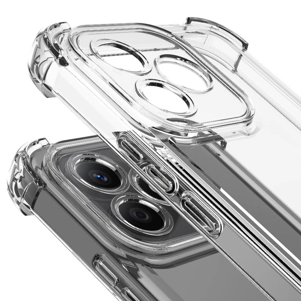 IMAK UX-4 Series For iPhone 15 Pro Max Case Straight Frame Four Corner Shockproof Clear TPU Cover - 4