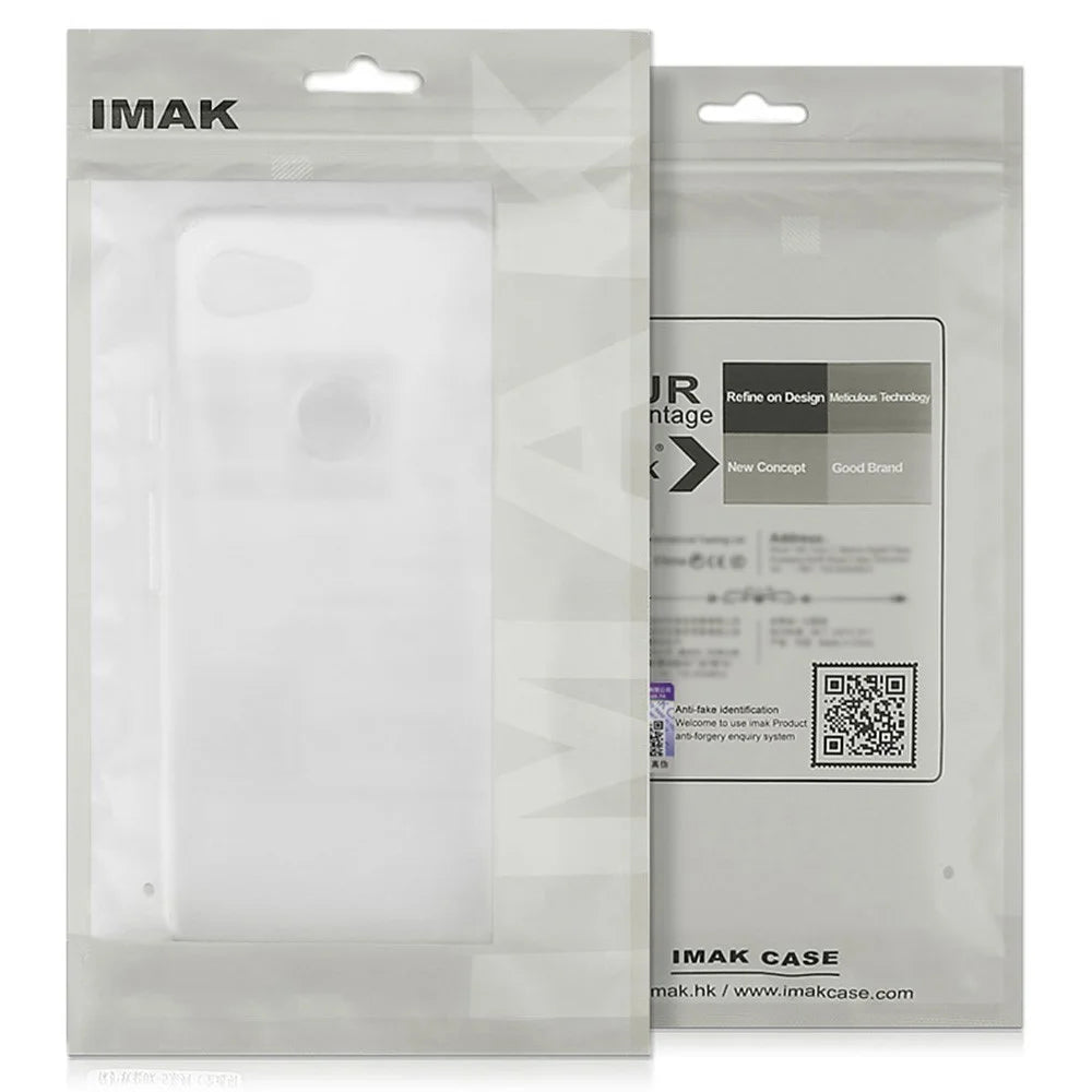 IMAK UX-4 Series For iPhone 15 Pro Max Case Straight Frame Four Corner Shockproof Clear TPU Cover - 7