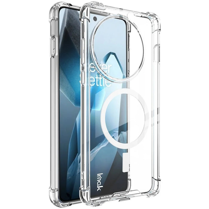 IMAK For OnePlus 13 Clear Magnetic Case Shockproof PC+TPU Phone Cover - 1