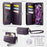 CASEME For Samsung Galaxy S24 Case  C39 RFID Blocking Zipper Wallet Stand Leather Cover with Strap - Purple - 3
