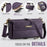 CASEME For Samsung Galaxy S24 Case  C39 RFID Blocking Zipper Wallet Stand Leather Cover with Strap - Purple - 4