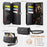 CASEME For iPhone 16 Pro  Case C39 RFID Blocking Zipper Wallet Stand Leather Cover with Strap - Black - 3