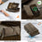 CASEME For iPhone 16 Pro Max  C39 RFID Blocking Zipper Wallet Stand Leather Cover with Strap - Brown - 6