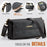 CASEME For iPhone 12 Pro Max 6.7 inch Case  C39 RFID Blocking Zipper Wallet Stand Leather Cover with Strap - Black - 4