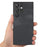 For Samsung Galaxy S25 Ultra Case Shockproof Slim Retro Leather Phone Back Cover - Black - 3