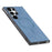 For Samsung Galaxy S25 Ultra Leather Back Magnetic Case Skin-touch Phone Cover - Blue - 3
