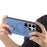 For Samsung Galaxy S25 Ultra Leather Back Magnetic Case Skin-touch Phone Cover - Blue - 6