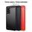 MOFI For Samsung Galaxy A26 5G Back Cover  Brushed Carbon Fiber Texture Soft TPU Case - Black - 3