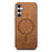 For Samsung Galaxy S25+ Leather Back Magnetic Case Skin-touch Phone Cover - Brown - 1