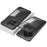 For OnePlus 13 Matte Case Aluminium Alloy+PC Phone Cover Pop-Up Snap Lock - Black - 1