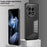 For OnePlus 13 Matte Case Aluminium Alloy+PC Phone Cover Pop-Up Snap Lock - Black - 2