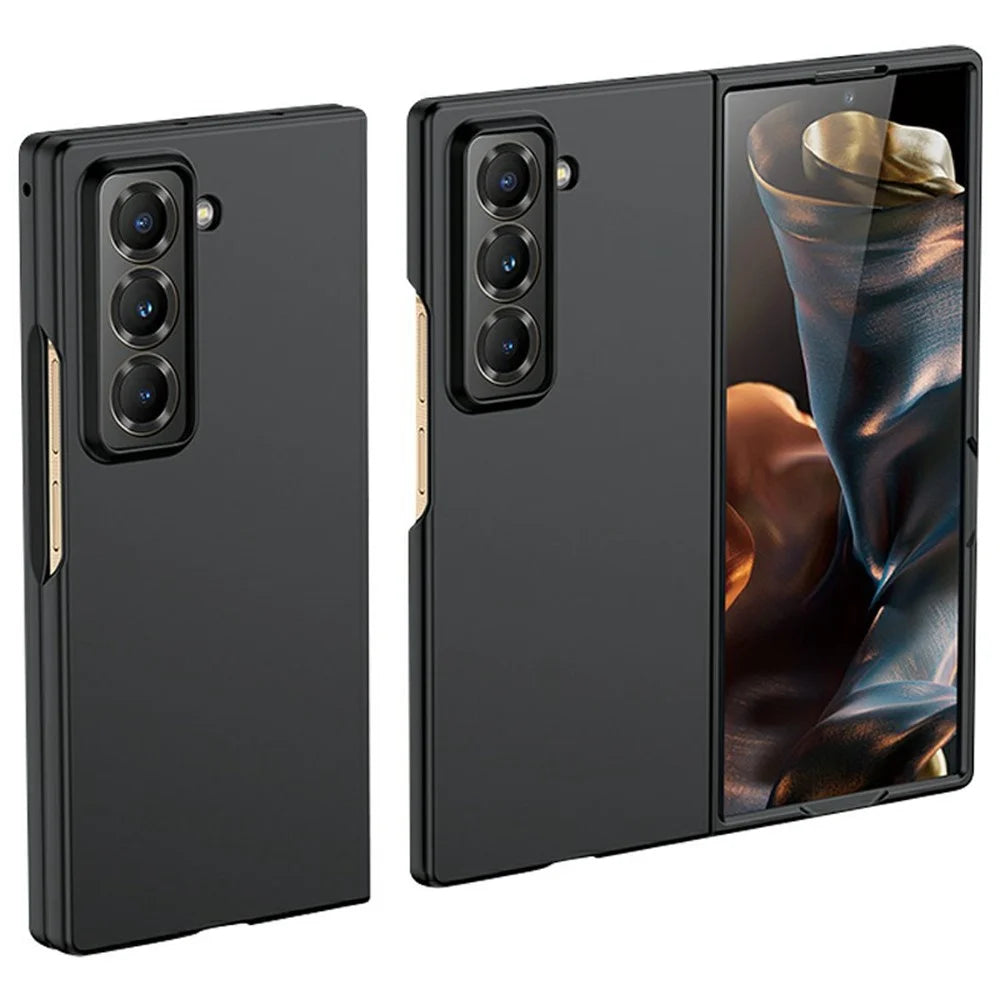 For Samsung Galaxy Z Fold Special / W25 Case Skin-Touch Hard PC Phone Cover - Black - 1