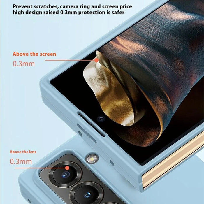 For Samsung Galaxy Z Fold Special / W25 Case Skin-Touch Hard PC Phone Cover - Black - 3
