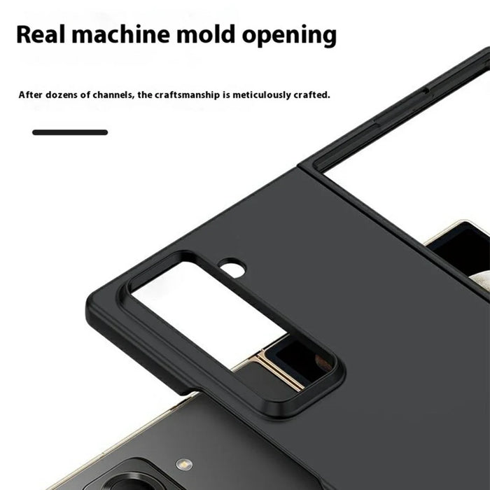 For Samsung Galaxy Z Fold Special / W25 Case Skin-Touch Hard PC Phone Cover - Black - 4