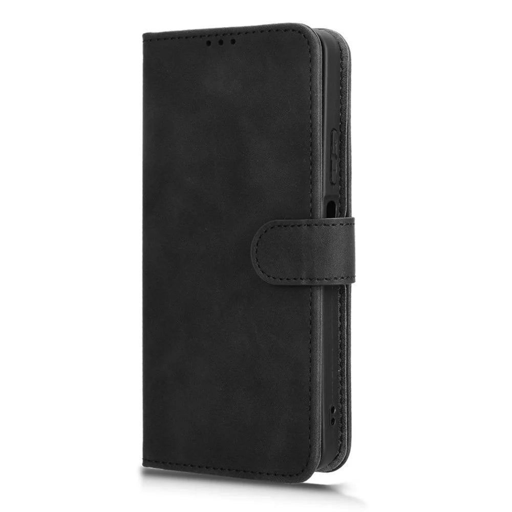 For Ulefone Note 20 Pro Leather Case Skin-Feel Anti-Drop Wallet Flip Phone Cover - Black - 6