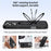 For iPhone 16 Pro Phone Case with Magnetic Kickstand TPU+PC Carbon Fiber Back Cover - Black - 2