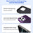 For iPhone 16 Pro Phone Case with Magnetic Kickstand TPU+PC Carbon Fiber Back Cover - Black - 4
