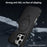 For iPhone 16 Pro Phone Case with Magnetic Kickstand TPU+PC Carbon Fiber Back Cover - Black - 7