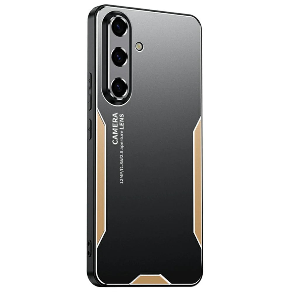 For Samsung Galaxy A26 5G Phone Case Aluminium Alloy TPU PC Back Cover - Gold - 1