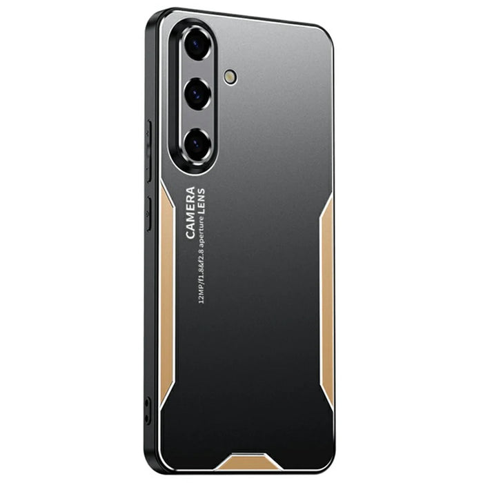 For Samsung Galaxy A26 5G Phone Case Aluminium Alloy TPU PC Back Cover - Gold - 1