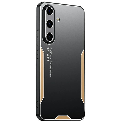 For Samsung Galaxy A36 5G Phone Case Aluminium Alloy TPU PC Back Cover - Gold - 1