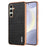 AZNS For Samsung Galaxy A36 5G Case Electroplating Crocodile Texture PU+TPU Phone Cover - Black - 1
