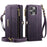 CASEME For iPhone 14 Pro Case  C39 RFID Blocking Zipper Wallet Stand Leather Cover with Strap - Purple - 2