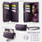 CASEME For iPhone 14 Pro Max Case  C39 RFID Blocking Zipper Wallet Stand Leather Cover with Strap - Purple - 3