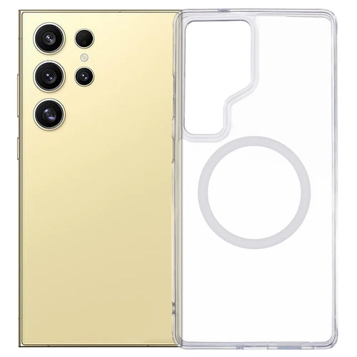 X-LEVEL For Samsung Galaxy S25 Ultra Magnetic Case PC+TPU Matte Anti-Drop Cell Phone Cover - Transparent - 1
